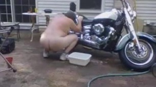 Sexy Naked Motorcycle Dad