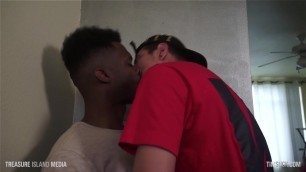 Jalen's teen throat fucked by thick BBC