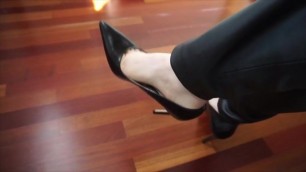 COME, STARE AT MY LEATHER PUMPS