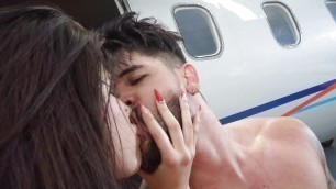 he gets his cock in the hangar until he comes inside them without them seeing them GGmansion