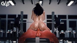 Symmetra Riding At A Gym